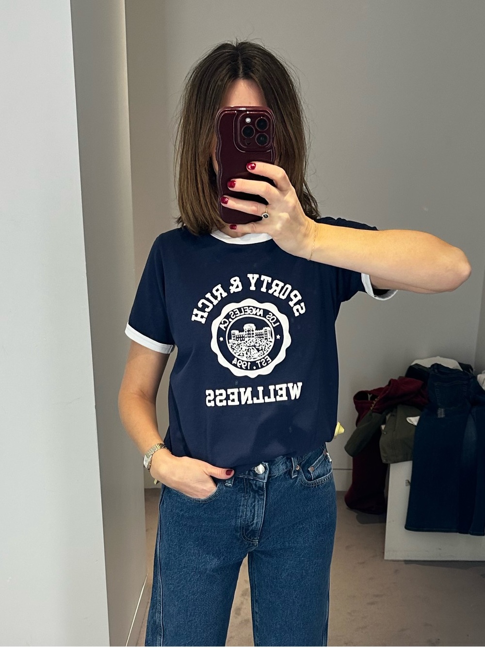 Sporty & Rich Navy Tee